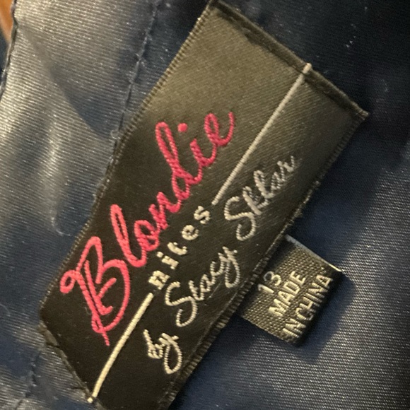 Blondes Nites beadwork embroidered Gown by Stacy Sklar: size 13 gown.and shoes. - Picture 9 of 12